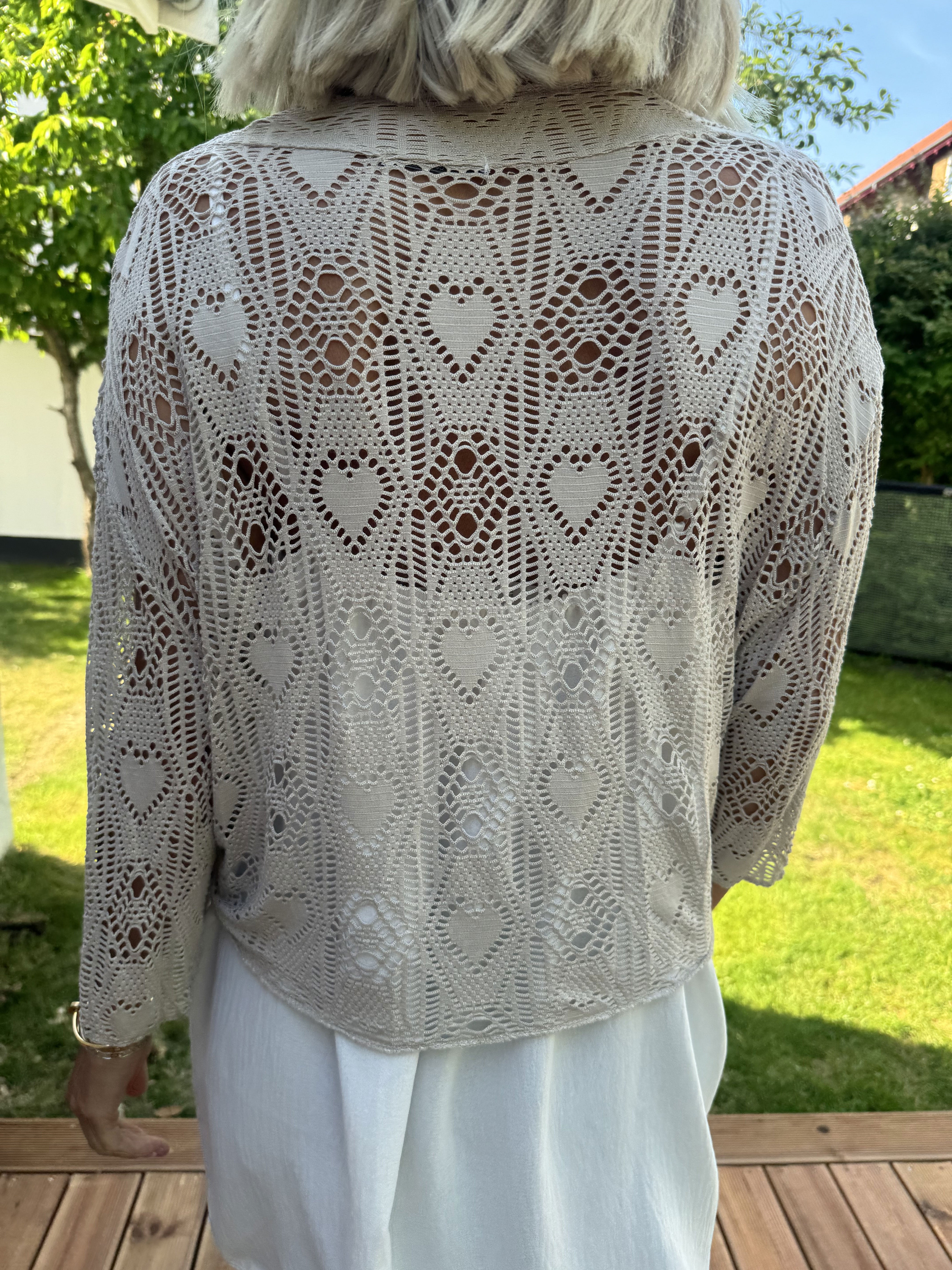 Castilla - Kort hæklet cardigan